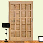 Kit Porta De Madeira Veneziana Pe521 Gold Natural 216cm X 180