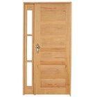 Kit Porta De Madeira Vitrô Direita 213cmx120cmx12cm Pe28 Esel