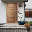 Kit Porta De Madeira Vitrô Direita 213cmx130cmx12cm Pe28 Esel