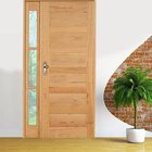 Kit Porta De Madeira Vitrô Direita 213cmx130cmx12cm Pe28 Esel