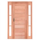 Kit Porta De Madeira Vitrô Esquerda 156cmx213cmx12cm Pe30 Ese