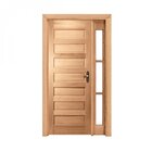 Kit Porta De Madeira Vitrô Esquerda 213cmx110cmx12cm Pe28 Ese