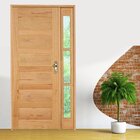 Kit Porta De Madeira Vitrô Esquerda 213cmx120cmx12cm Pe28 Ese