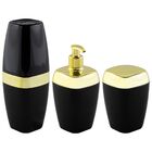 Kit Porta Escova Sabonete Líquido Algodão Dourado Luxo - Pret