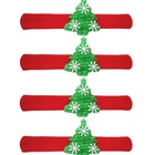 Kit Porta Guardanapo Decorado Natal Pinheiro Anel Abre E Fech