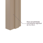 Porta com Batente de Giro De 12 a 19cm Sarrafeada Lisa Lacca Touch Cappucino Direito ou Esquerdo 2,10x0,90m Vivace Plus