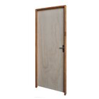 Kit Porta Lisa De Madeira Mescla 70 X 2.10 Batente Ecológico