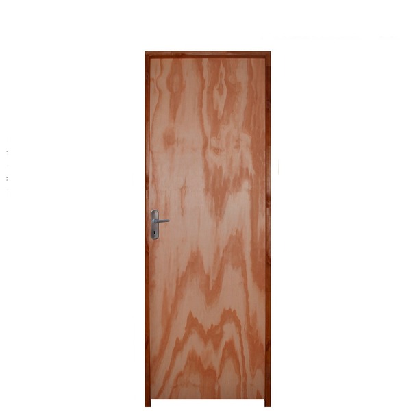 Kit Porta Lisa De Madeira Mescla 80 X 2.10 Batente Ecológico 09cm