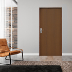 Kit Porta Lisa De Madeira Padrão Imbuia 62 X 2.10 Batente Eco