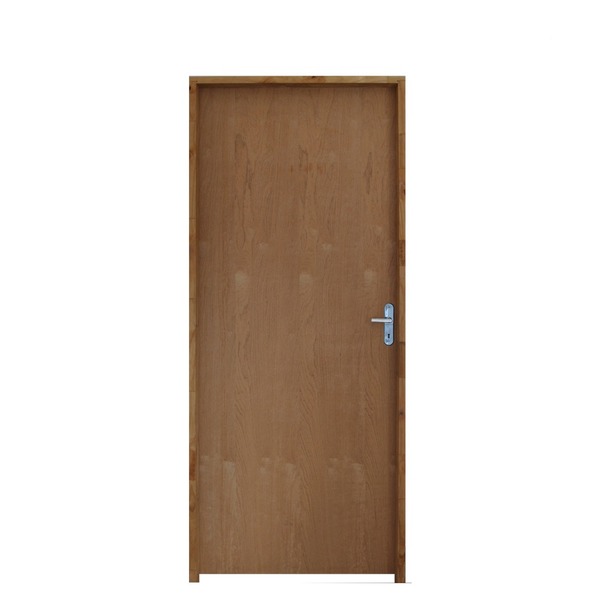 Kit Porta Lisa De Madeira Padrão Imbuia 82 X 2.10 Batente