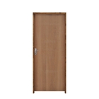 Kit Porta Lisa De Madeira Padrão Imbuia 92 X 2.10 Batente Eco