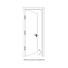 Kit Porta de Madeira de Giro Esquerdo Freijó 210x90cm com Batente 8,5 a 16cm Vivace UV Artens