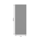 Kit Porta de Madeira de Giro Direito e Esquerdo Urban 210x100cm com Batente 12 a 19cm Vivace Plus Artens