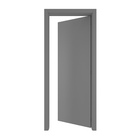 Kit Porta de Madeira de Giro Direito e Esquerdo Urban 210x100cm com Batente 12 a 19cm Vivace Plus Artens