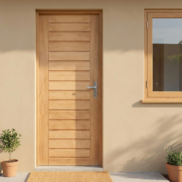 Kit Porta Madeira Eucalipto de Giro Esquerdo 210x80cm com Batente 396 Galon