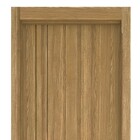 Kit Porta de Madeira Direito e Esquerdo Italy 210x80cm Sarrafeada com Batente 12cm Essenziale Line Concrem