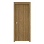 Kit Porta de Madeira Direito e Esquerdo Italy 210x80cm Sarrafeada com Batente 12cm Essenziale Line Concrem