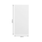 Kit Porta de Madeira Pivotante Direito e Esquerdo Bianco 210x110cm com Batente 12cm Vivace Plus Artens