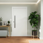 Kit Porta de Madeira Pivotante Direito e Esquerdo Bianco 210x110cm com Batente 12cm Vivace Plus Artens