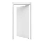 Kit Porta de Madeira Pivotante Direito e Esquerdo Bianco 230x100cm com Batente 12cm Vivace Plus Artens