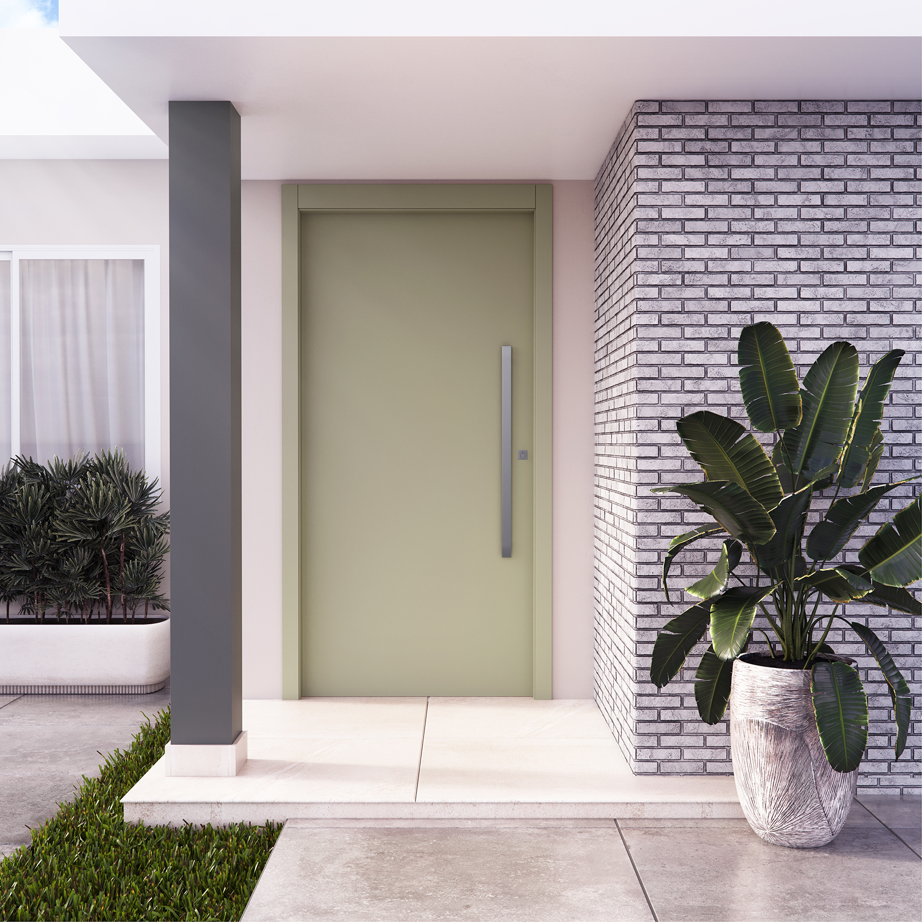 Kit Porta Madeira Pivotante Direito|Esquerdo Fendi 210x80cm