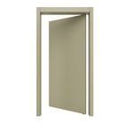 Kit Porta de Madeira Pivotante Direito e Esquerdo Fendi 210x90cm com Batente 12cm Vivace Plus Artens