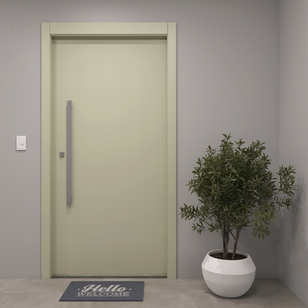 Kit Porta de Madeira Pivotante Direito e Esquerdo Fendi 210x90cm com Batente 12cm Vivace Plus Artens