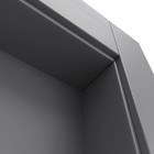 Kit Porta de Madeira Pivotante Direito e Esquerdo Grafite 210x110cm com Batente 12cm Vivace Plus Artens