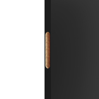 Kit Porta de Madeira Pivotante Direito e Esquerdo Nero 210x110cm com Batente 12cm Vivace Plus Artens