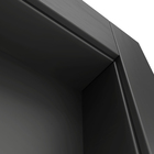 Kit Porta de Madeira Pivotante Direito e Esquerdo Nero 210x80cm com Batente 12cm Vivace Plus Artens