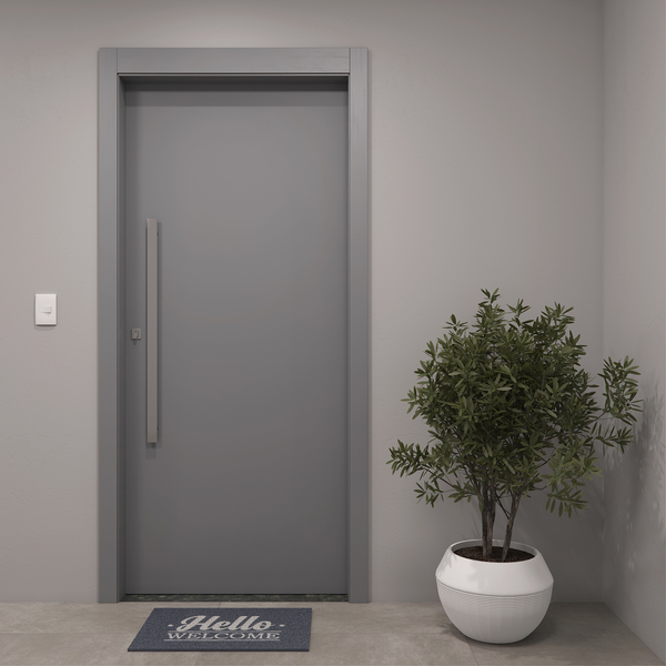 Kit Porta de Madeira Pivotante Direito e Esquerdo Urban 210x110cm com Batente 12cm Vivace Plus Artens