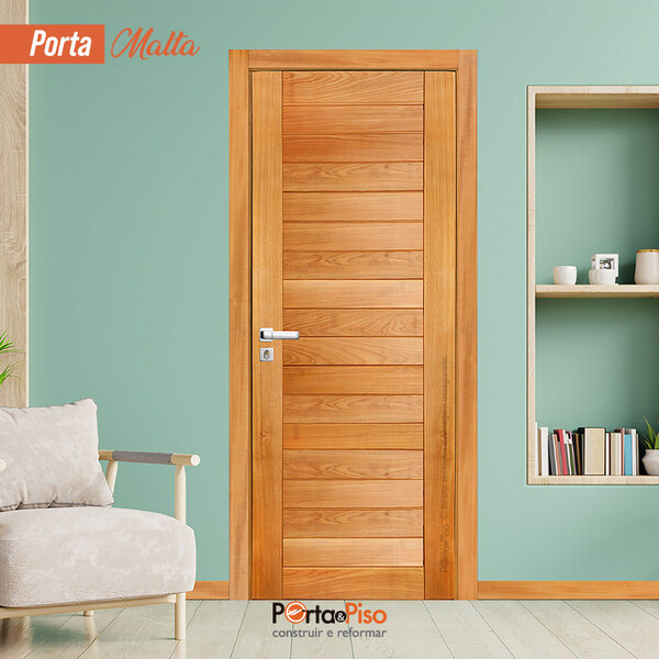 Kit Porta Malta Tauari Mapaf 215x86,5 Abertura Lado Esquerdo