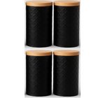 Kit Porta Mantimento De Lata Com 4 Potes Para Cozinha E Casa