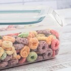 Kit Porta Mantimento Hermético Retangular 875ml E 1,9l