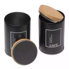 Kit Porta Mantimentos Café E Açucar Pote Organidor Cozinha Fo