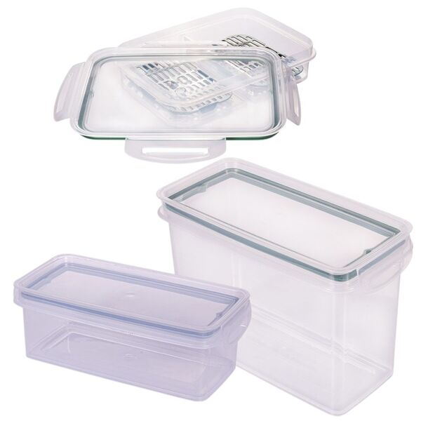 Kit Porta Mantimentos E Porta Frios Hermético Plástico Prime