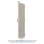 Kit Porta Módulo 70cm X 119,5cm Frame Cabecasa Madeiramadeira