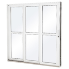 Kit de Porta Montada de Correr Lisa de Aço Pintado Facilitá 2,13x2,00m Lucasa Premium