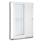 Kit de Porta Montada de Correr Veneziana de Aço Pintado Facilitá 2,14x1,50m Lucasa Premium