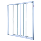 Kit de Porta Montada de Correr Lisa de Alumínio 2,15x2,00m 3A Alumínio