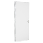 Kit de Porta Montada de Giro Lisa de Aço Pintado Mista Duraplac 2,15x0,75m Lucasa Premium