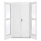 Kit de Porta Montada de Giro Lisa de Aço Pintado Facilitá 2,15x1,20m Lucasa Premium