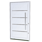 Kit de Porta Montada Pivotante Decorada de Alumínio 2,25x1,30m Lucasa Premium