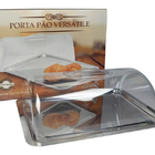 Kit Porta Pão E Manteigueira Aço Inox Com Tampa Zanella