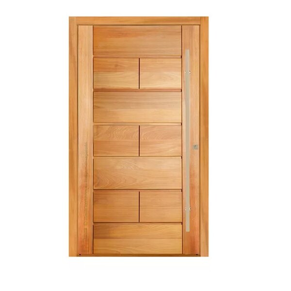 Kit Porta Pivotante 128x215cm Franca Tauari Mapaf Marrom Claro