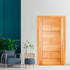 Kit Porta Pivotante 128x215cm Franca Tauari Mapaf Marrom Claro