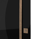 Kit Porta Pivotante de Vidro Nox Preto Direito e Esquerdo