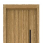 Kit Porta de Madeira Pivotante Direito e Esquerdo Italy 210x90cm Sarrafeada com Batente 12cm Essenziale Line Concrem