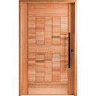 Kit Porta Pivotante Maciça De Eucalipto 214x107x14cm Pm96 Cru