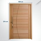 Kit Porta Pivotante Maciça De Eucalipto 214x109x14cm Pm93 Sel